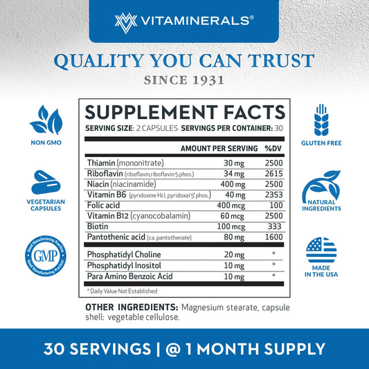 Vitaminerals 119 Neurotex, 60 Veggie caps