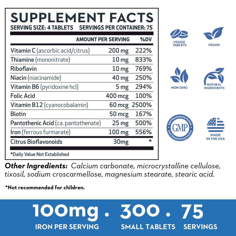 Vitaminerals 12+ Deceliron, 300 Tablets