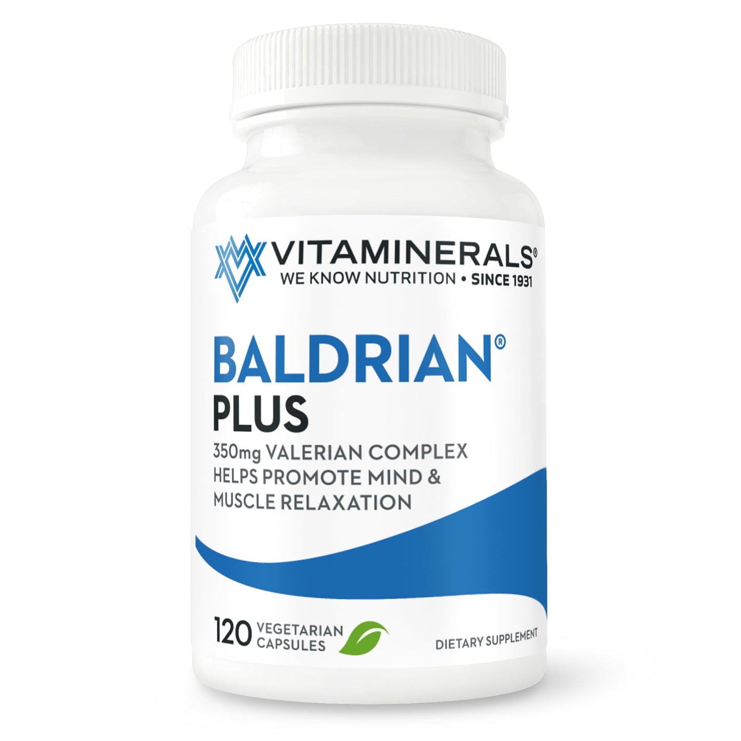 Vitaminerals 33+ Baldrian Plus, 120 Vegetarian Capsules