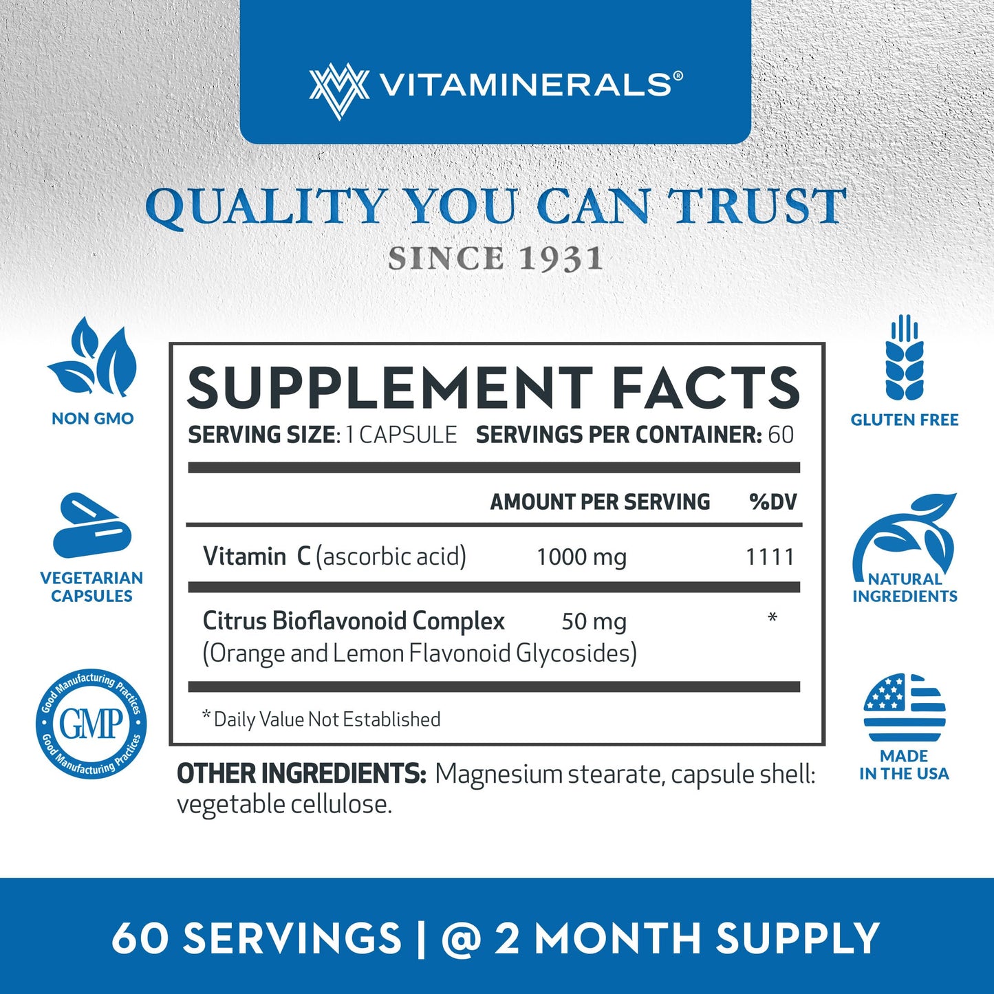 Vitaminerals 63 C-MAX, 60 Veggie caps