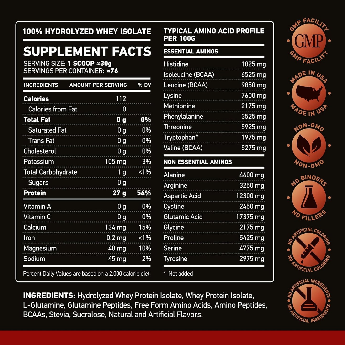 NAR LABS Hydrolyzed Whey Isolate 5lbs