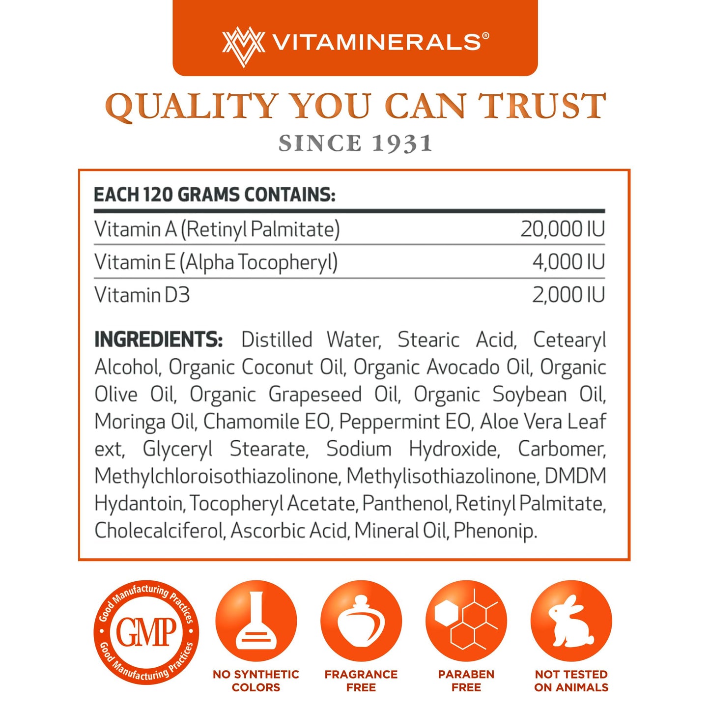 Vitaminerals EDAP Cream 2.5 oz