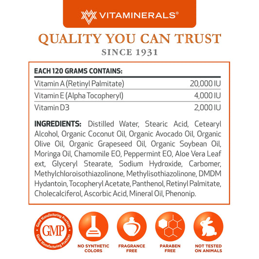Vitaminerals EDAP Cream 2.5 oz