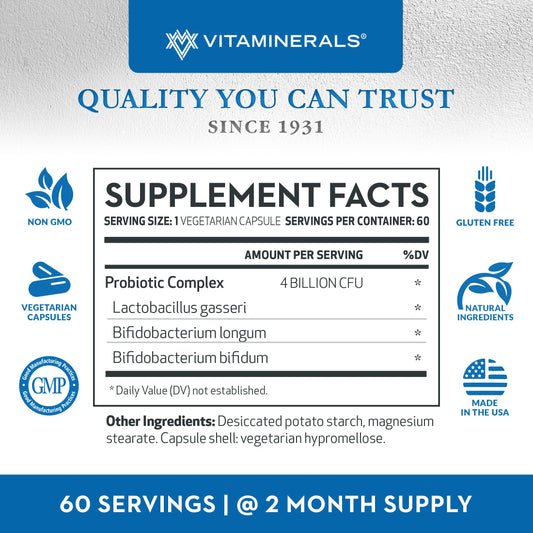 Vitaminerals Probiotic, 60 Veggie Caps