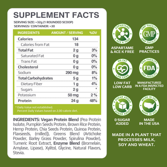 MFL VEGAN PROTEIN, 2.12 lbs.