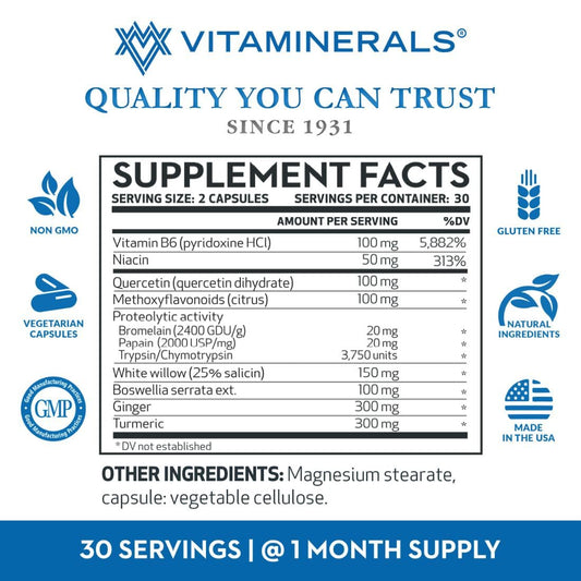 Vitaminerals 121+ Inflamax Plus 60 ct