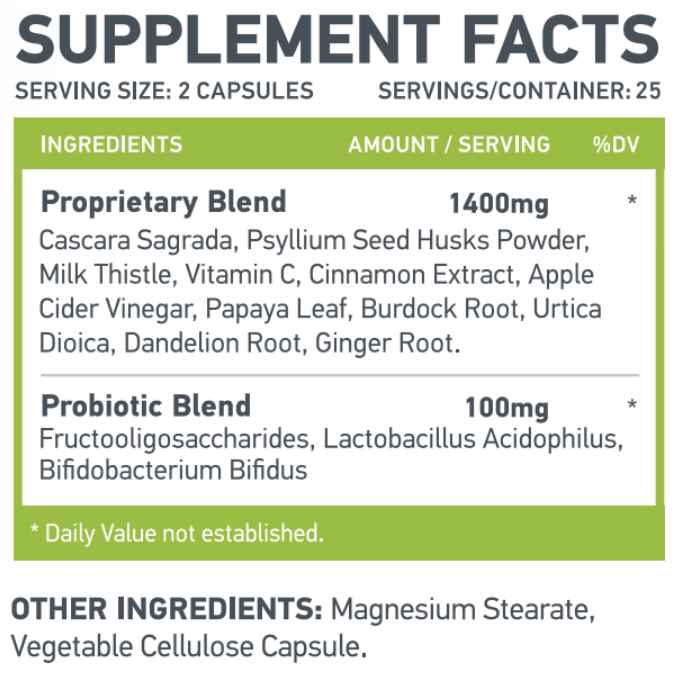 MFL Body Cleanse, 100 Veggie caps