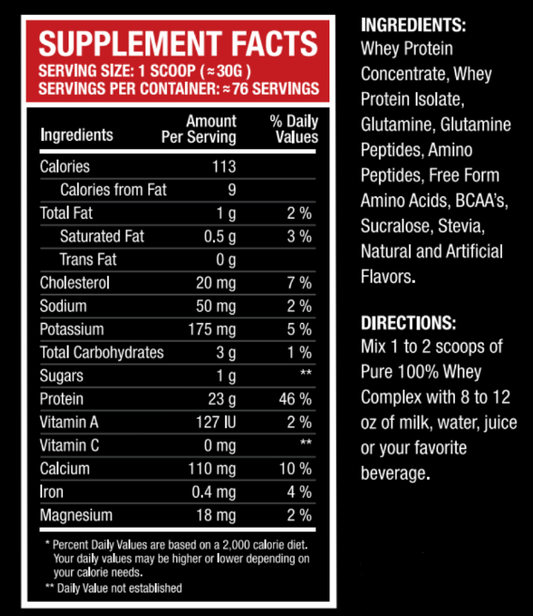 Pro Fight PURE 100% WHEY COMPLEX 5 Lbs