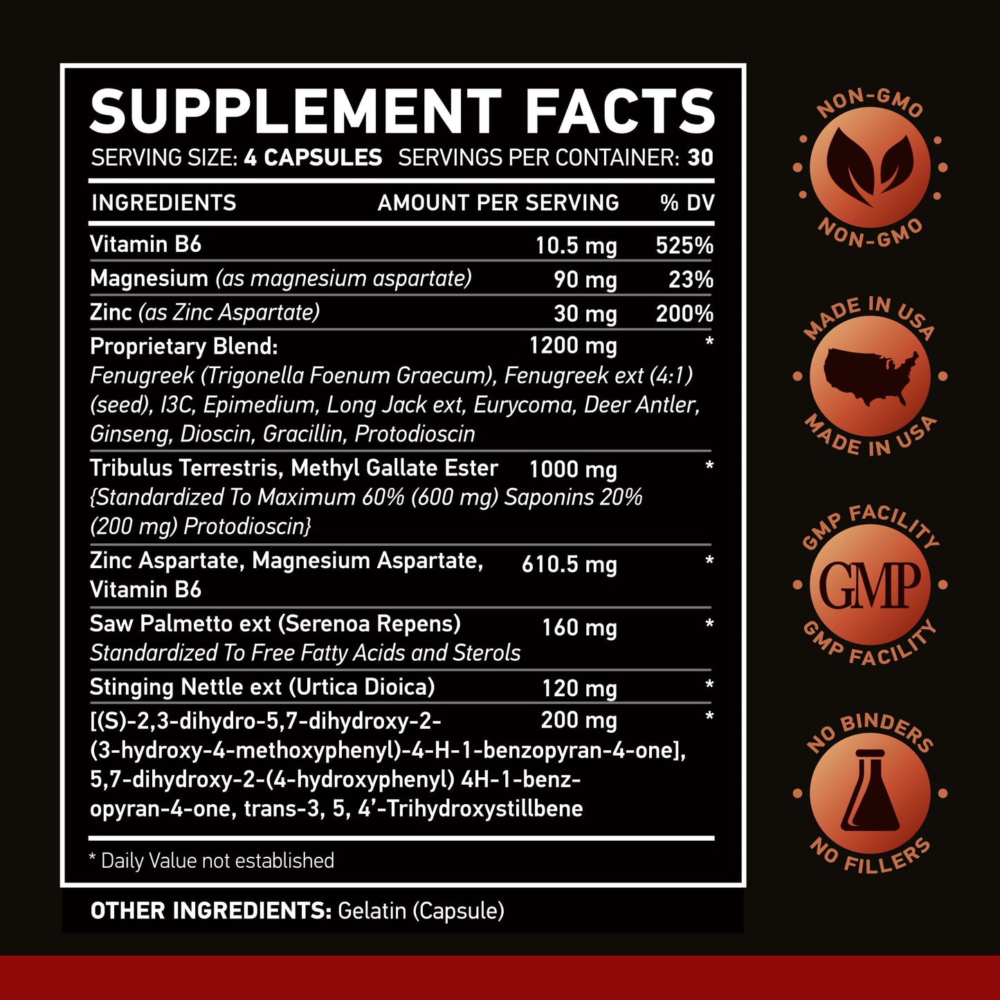 Nar Labs AndroStar HARDCORE 120 caps