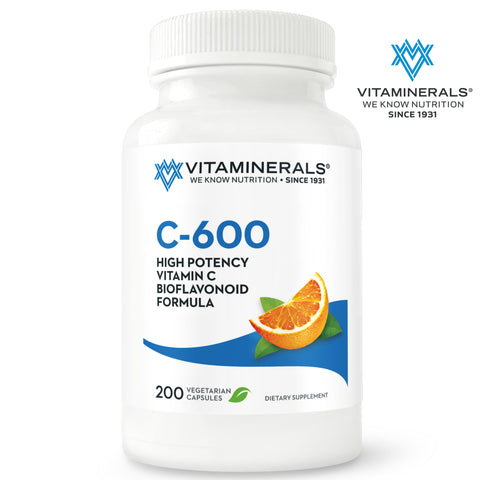 Vitaminerals 60 C-600, Vitamin C, 200 Vcaps