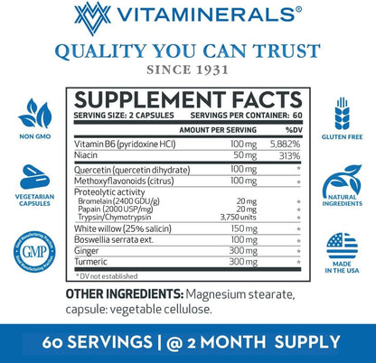 Vitaminerals 121+ Inflamax Plus 120 ct