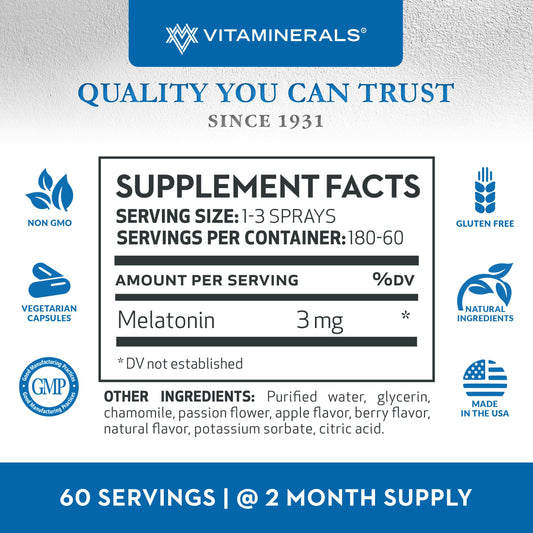 Vitaminerals 133 Prosomnia QR, 1fl. oz. Melatonin