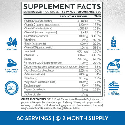 Vitaminerals 2BG+ NERVE CARE BLEND, 120 Veggie caps