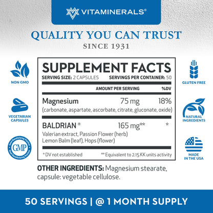 Vitaminerals 33 Baldrian Original, 100 Veggie caps