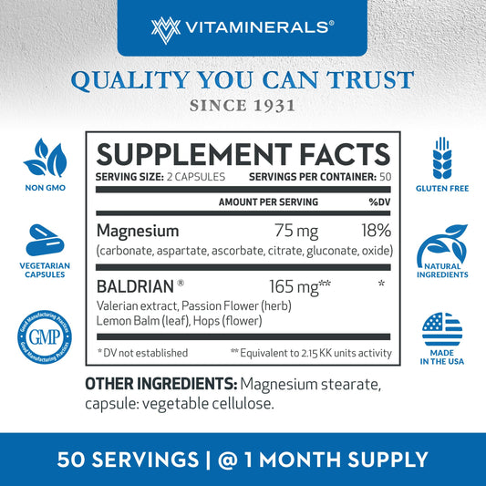 Vitaminerals 33 Baldrian Original, 100 Veggie caps