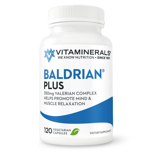 Vitaminerals 33+ Baldrian Plus, 120 Vegetarian Capsules