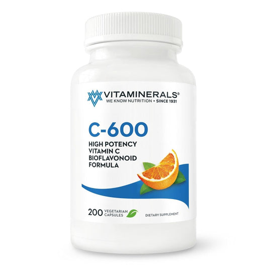Vitaminerals 60 C-600, Vitamin C, 200 Vcaps